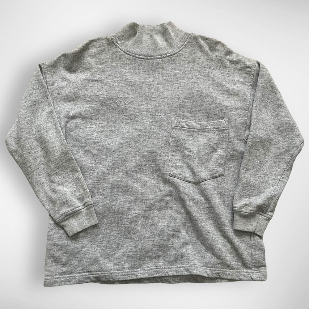 GAP Women's Vintage Gray Mockneck Long Sleeve Sweatshirt Small | EUC - Picture 4 of 4